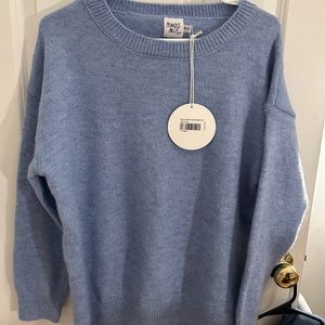 Princess Polly blue oversized sweater